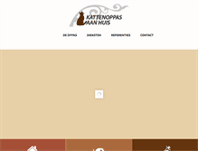 Tablet Screenshot of kattenoppasaanhuis.com